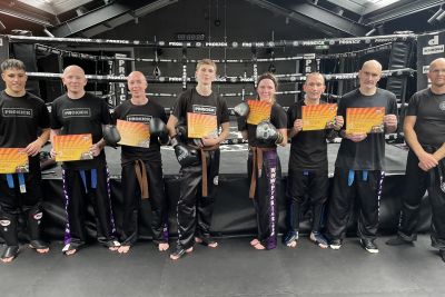 New senior belters showcased their skills during the adult grading day at ProKick Gym on July 30th.