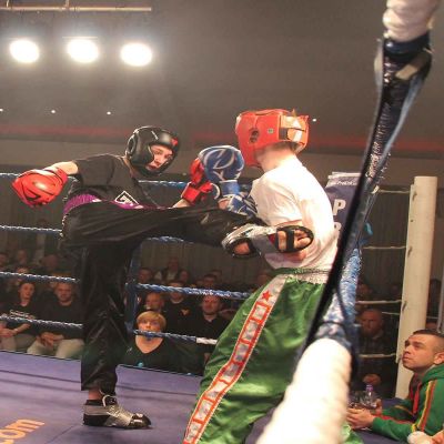 Madden Kicks In A Round Kick To Slattery on the big night in Belfast