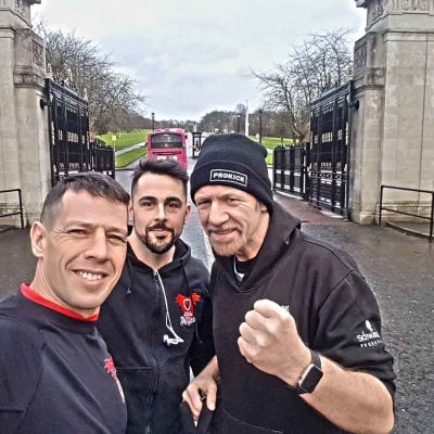Rafa, Tony and Billy have a training session at Stormont 