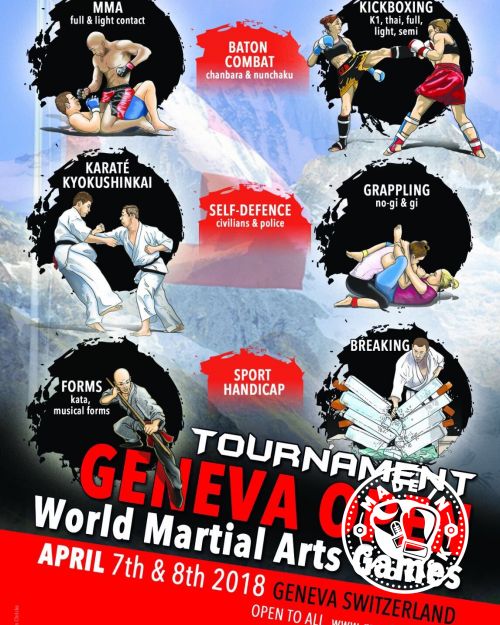 Carl Emery promotes the Internationally recognised World Martial Arts Games 7th-8th April 2018 in Geneva, Switzerland.