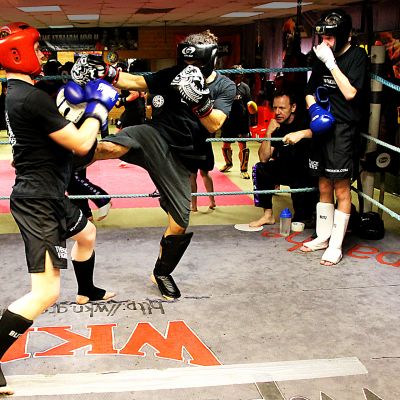 Cian Donaldson in sparring action 