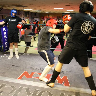 ProKick Mark Cairnduff in Sparring action