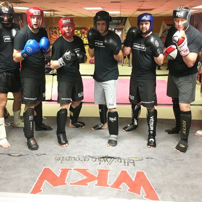 Beginners Sparring Group who all had a session in the ring