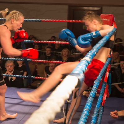 Cathy Rocks Polish Fighter Ciaskowska at the Stormont Hotel