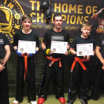 New Green Belts at the ProKick Gym DEC 17th 2017