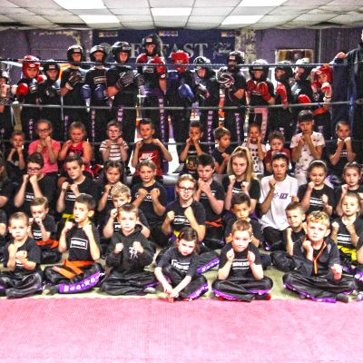 Here's our Kids class every Saturday at the ProKick Gym