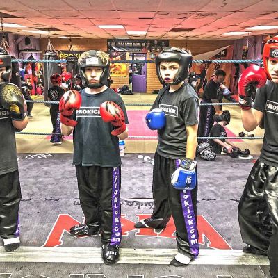 Ring time for the new ProKick Kids Sparring Jan 12th 2018