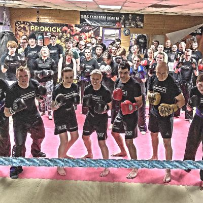 Prokick fight team at the last sparring session