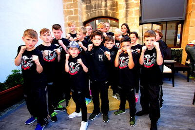 ProKick young Peacefighters from Belfast's ProKick Gym in Northern Ireland 