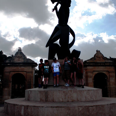 Valletta, Malta - Some of the ProKick Kids in Valletta.