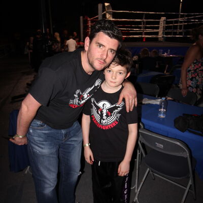 Adrian and Brodhi Murphy, Father and son after competition.