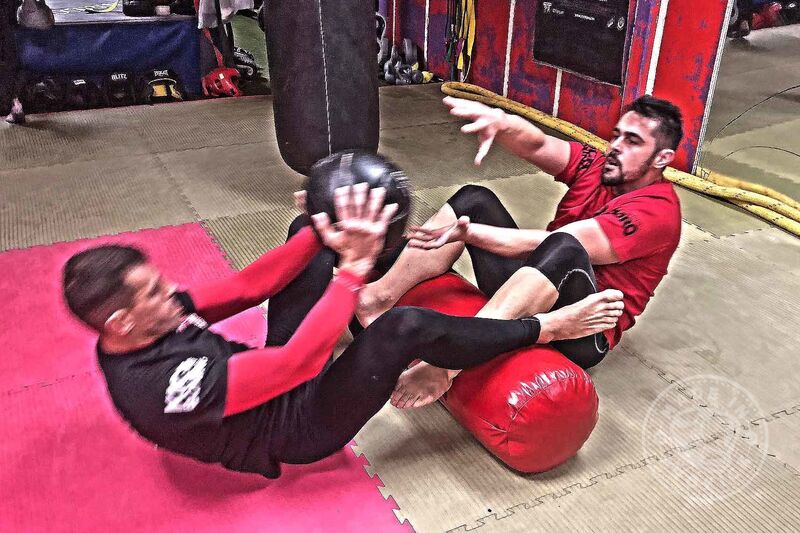 Hard work pays off - Rafa Del Toro & his coach Tony Lopez were back at the ProKick Gym in Belfast