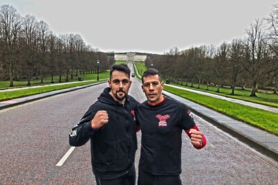 Rafa Del Toro & Tony Lopez training at Stormont estate 