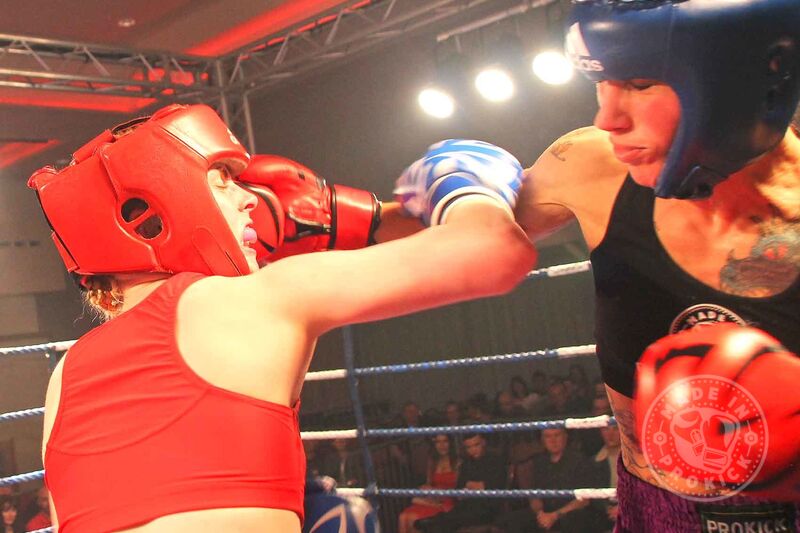 Rowena Lands a Right Hand against Doyle in their Irish title fight