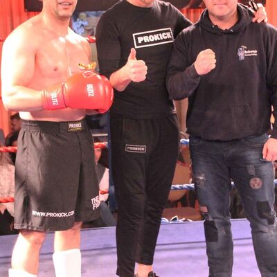 Basil Ivanov, Billy Murray with sponsor Aaron Anderson