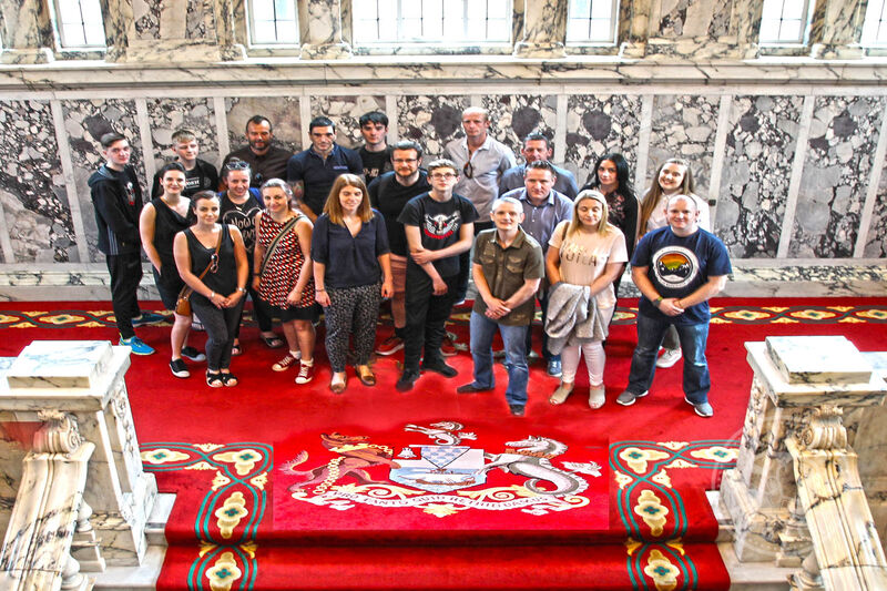 Billy Murray and some of the ProKick senior team were back at the City Hall on Friday 26th May 2018. 