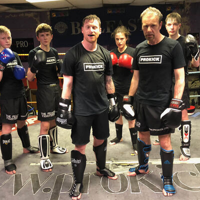 Some of the team sparring on 2nd Day 29th May - afternoon for the Stormont event on the 30th June 