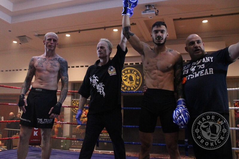 Winner as the Ref stopped the fight in the first round Nikolas Konstantinos (Cyprus) at the Stormont hotel on saturday 30th June