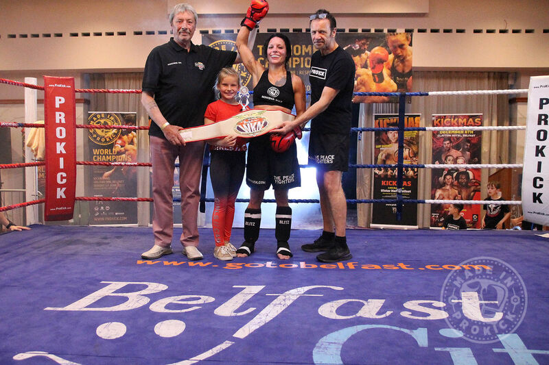 Belter Rowena Bolt adds a new belt to the collection the WKN International Flyweight crown.