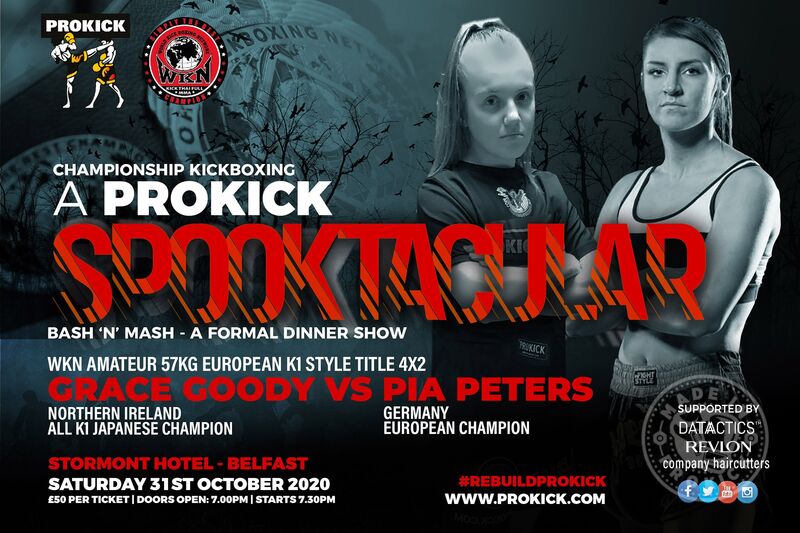 Goody Vs Peters - Fight fans, will be in for a treat when Grace, 18 year-old squares-up against the current WKN European champion, Pia Peters of Hamberg Germany. It will all happen on the 31st October at the Stormont hotel in Belfast