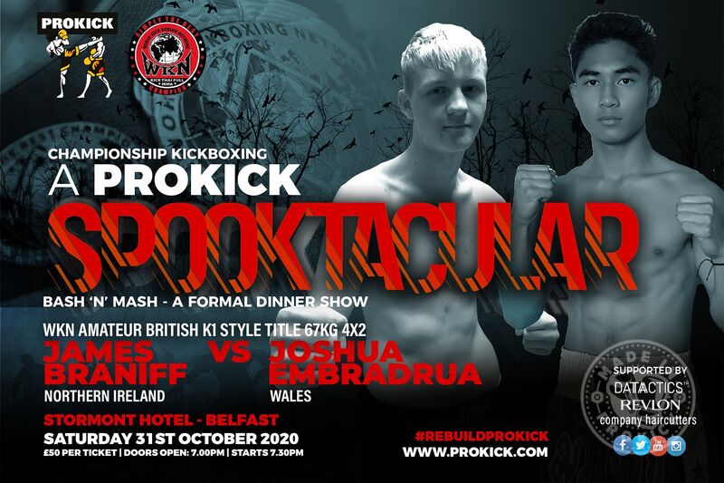 Braniff (NI) Vs Embradrus (Wales) are preparing for fireworks this Halloween as these two battle it out to be declared WKN Amateur British K1 Champion at 67kg.