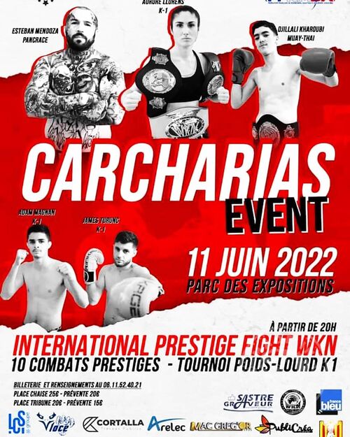 Poster of the event: promoted by, French legend, Christophe Errera. Date: June 11, 2022 - Place: Perpignan, at Venue: Parc Des Expositions