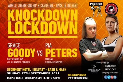 Amazing Grace Knockdown Lockdown Promo  - Goody Vs Peters for the WKN European championship in Belfast 12th September 20121- #KnockdownLockdown