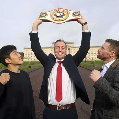 The Korean & ProKick teams were whisked off to the seat of government, at Stormont’s Parliament Buildings and greeted by First Minister, Paul Givan. Mr Givan wished both teams success for their up-coming matches.