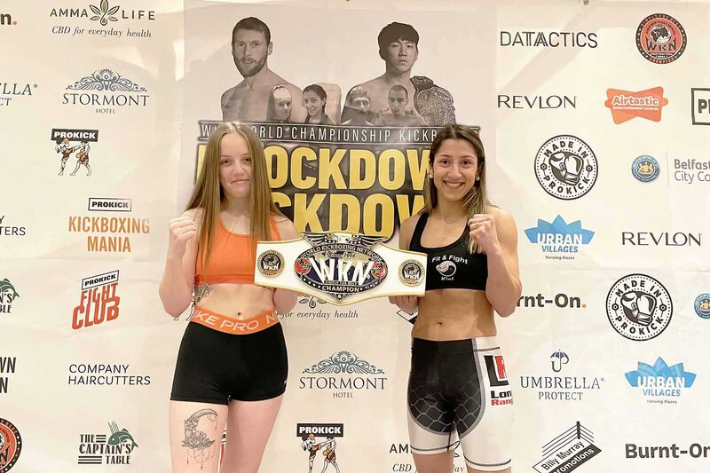 Germany’s Kübra Akdut was the first to step on the scales, weighing in at 57.8kg. Her opponent, Prokick’s Grace Goody hit the scales at 58.1 kg.