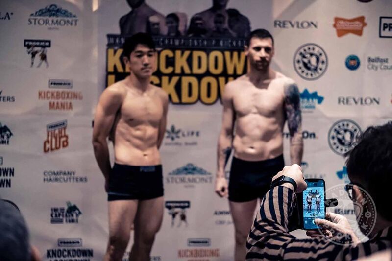 Both fighters faced off with a determined look in their eyes – leaving fight fans ready to see who will be king of the ring at the International Event Knockdown Lockdown