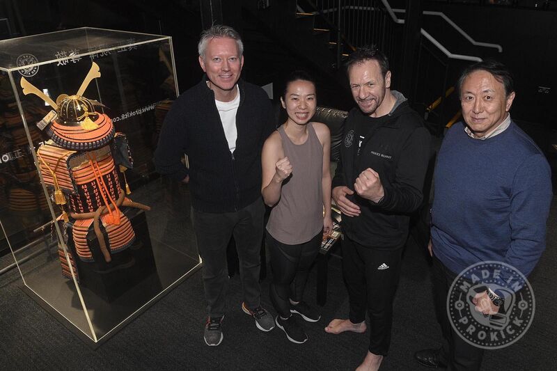 ProKick played host, as, InvestNI LR: Mark Graham, Yuko Koshikawa, Regional Investment Manager, Billy Murray and Takeshi Hajiro, Senior Trade Manager at the iconic new ProKick gym.