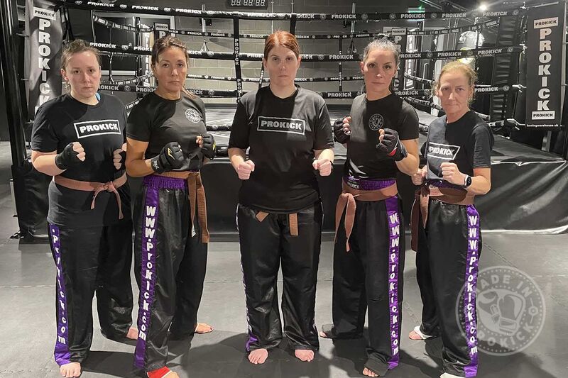 Ruth Anderson, Amanda Garett, Kathryn Warren, Rowena Bolt and Sarah Stewart all seniors ProKick members are under-going their final week-long intensive training regime in preparation to achieve one of the highest honours in Martial Arts