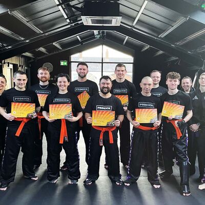 New Green Belts With Senior ProKick Team