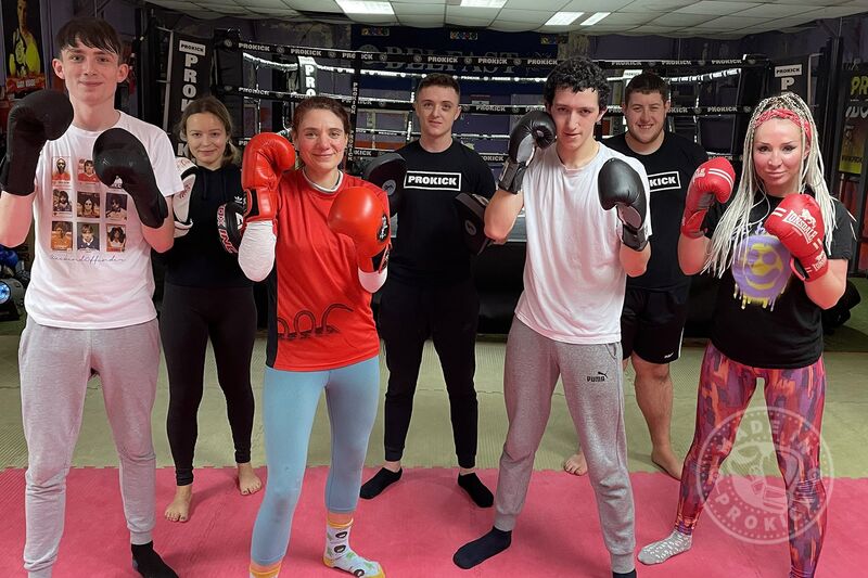 Pictured here are the Fab-Four who were the first at ProKick to finish a 6-week #kickboxing course for beginners in 2022.