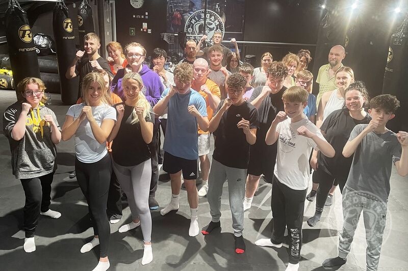 And the demand continues for ProKick's own style of Kickboxing classes for fitness. It was Monday 17th April 2023 at 8pm and this group of newbies went straight into action - working through fundamentals of fitness, elements of self-defence.