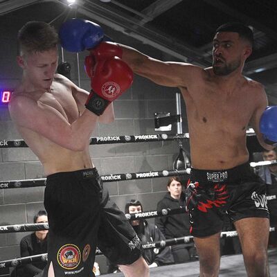 Adam Abdurahman Lands Right in the WKN K1-Style Rules 3x2 Min Rounds 72-74.kg against  James Braniff (ProKick)