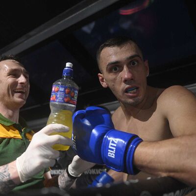 Sammy Balogh Opponent Josip Belcic Plays To Camera