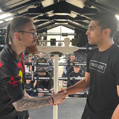 Weigh-in day of the show - Abbas Khorrami (Iran, fighting out of ProKick) VS Eoin Maher (TopPro Carlow)