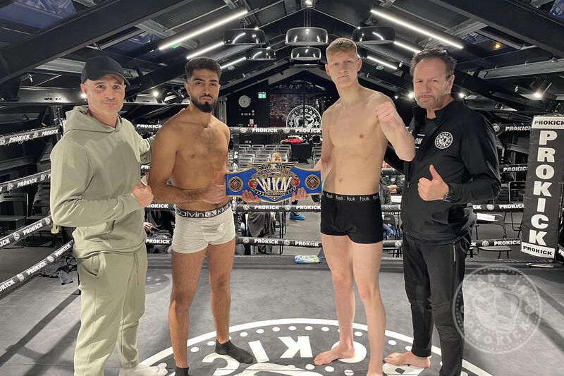 WKN Champion James Braniff and his Spanish challenger Sohaib Bajat both stepped on the scales at exactly the same weight at 72.6kg