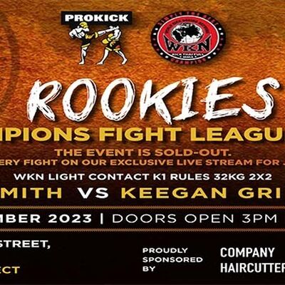 Light contact K1 Rules 32kg 2x1.5 Leo Smith (ProKick) Vs Keegan Griffan (Wolfpack,Templemore) Sponsored by - Company Haircutters