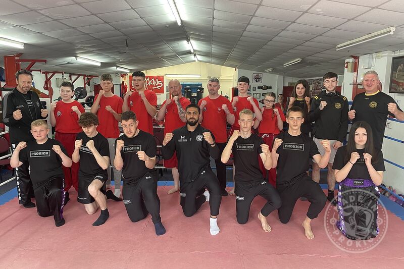 Eighteen children aged 7-14 years old travelled with some teenagers and two adults. Travelled to the picturesque sea-side town on the Antrim coast to compete in what was for some their first ever kickboxing tournament.