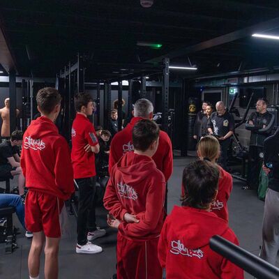 Referee's conducting teams meetings before the show starts and the medicals and the rules meeting