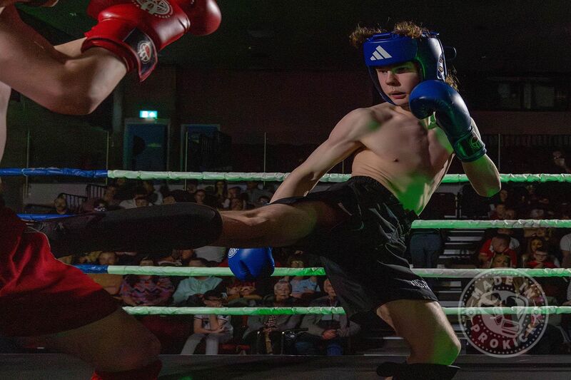 Alex Agnew Kicks Out in Larne last night at the Champions Kickboxing event