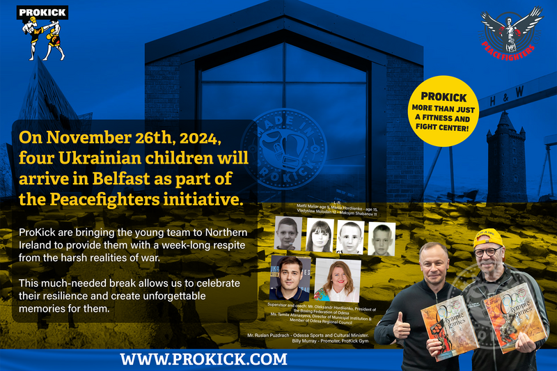 Get ready, because a group of Ukrainian kids is coming to Belfast! Billy Murray expressed his excitement, saying, "We’re thrilled about this venture! We’ve been working hard on it for quite some time, and I’m so proud that we stayed dedicated to our goal!