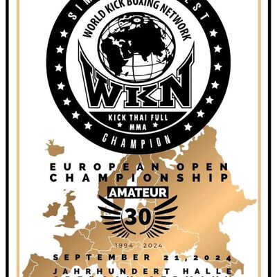 On September 21, 2024, the Jahrhunderthalle Spergau will host the inaugural OPEN Amateur European Championship in Germany, under the international supervision of the WKN world office.