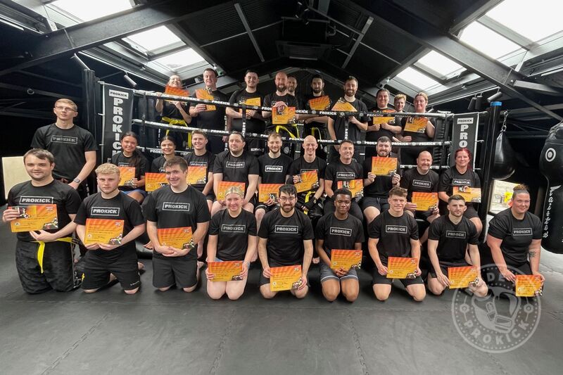 Congratulations to our new adult members at ProKick who have excelled by progressing from yellow or orange belt levels on the ProKick kickboxing ladder of excellence.