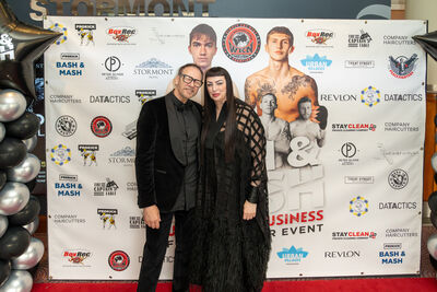 Billy Murray and Adele Robinson at the Bash n Mash 2025