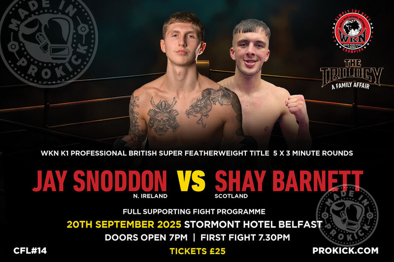 Jay Snoddon is a man with a mission as he gears up for his eighth professional fight. On September 20th, at the Stormont Hotel, Snoddon will go head-to-head with Scotland's Shay Barnett in a battle for the British super featherweight title.