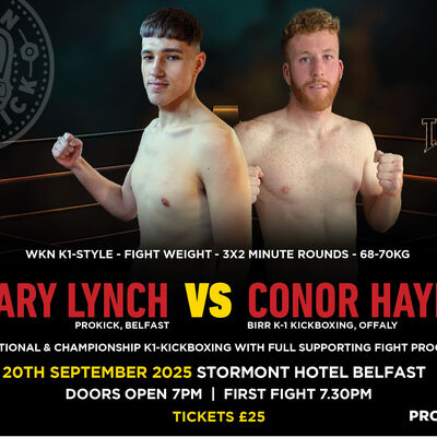 Gary Lynch (ProKick) Vs Conor Haynes (Birr K-1 Kickboxing)