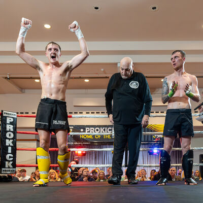 WKN K1-Style - 3x2 Minute Rounds - Fight Weight 59-61Kg Cahal Walsh 61.4kg (ProKick) Vs Dean Brummell 61kg (Birr K-1 Kickboxing, Offaly)